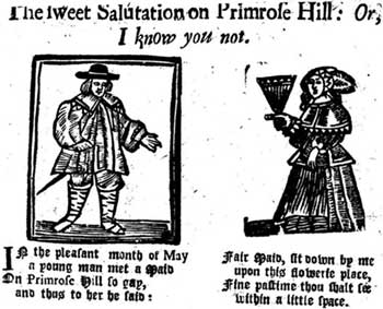The Sweet Salutation on Primrose Hill; Or, I know you not.